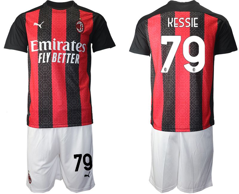 Men 2020-2021 club AC milan home #79 red Soccer Jerseys->ac milan jersey->Soccer Club Jersey